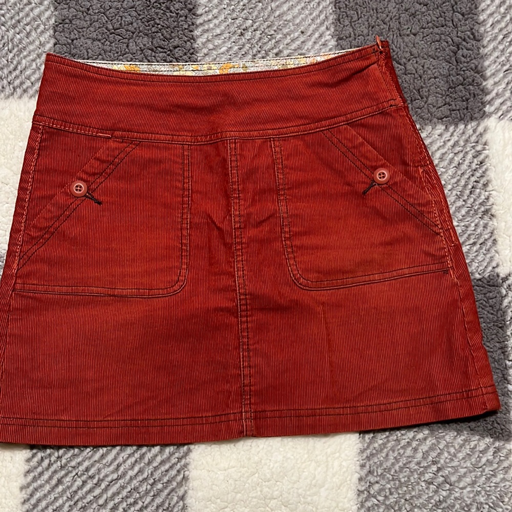Prana Corduroy Burnt Orange Mini